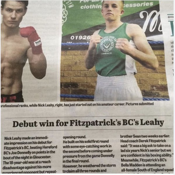 Boxing newspaper Articles | Fitzpatrick's Boxing Gym gallery image 14