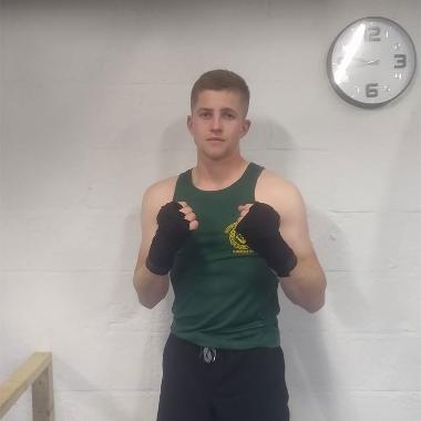 Boxer Nick Leahy in Royal Leamington Spa